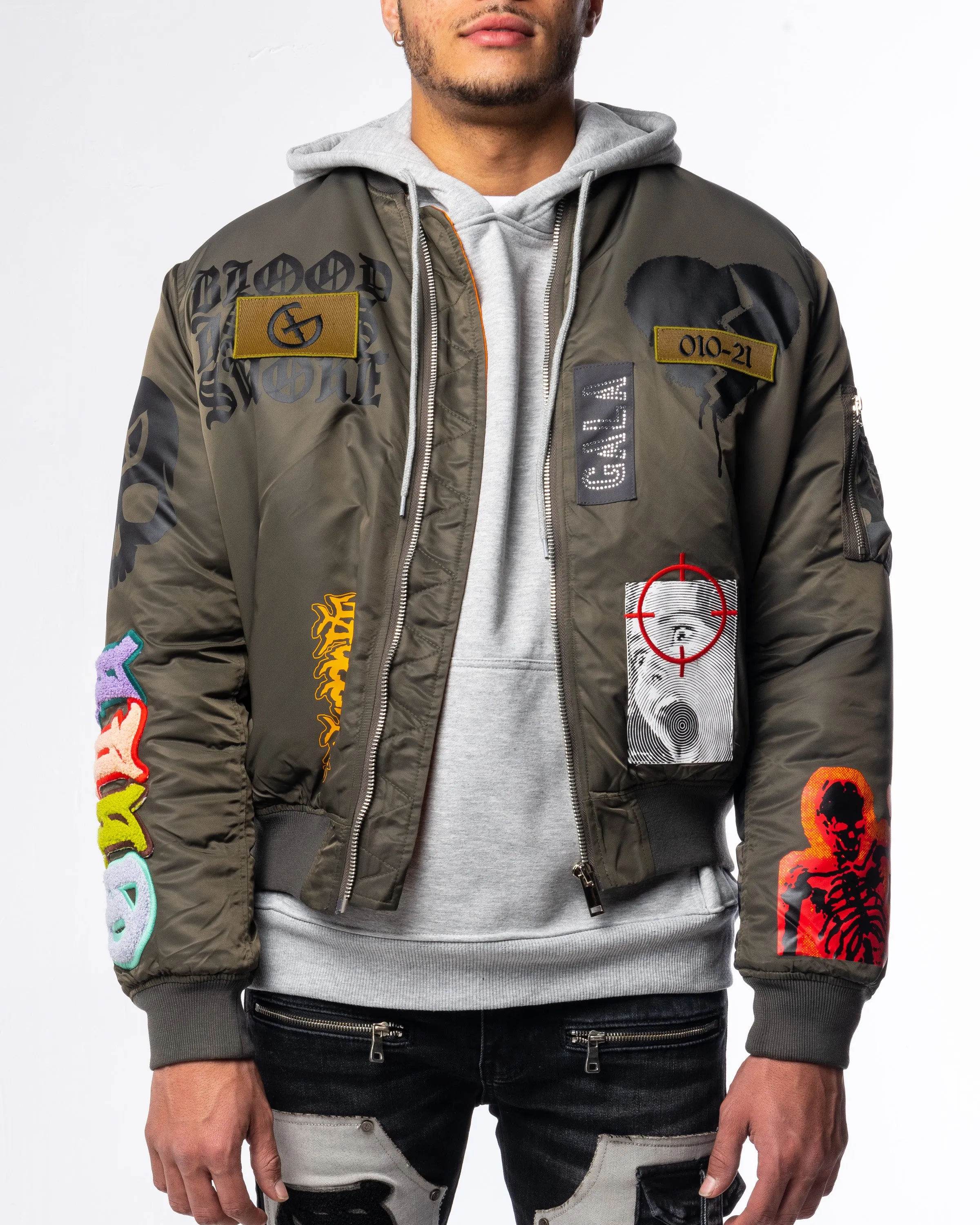 DOOMSDAY BOMBER JACKET (STEEL/CHARCOAL)