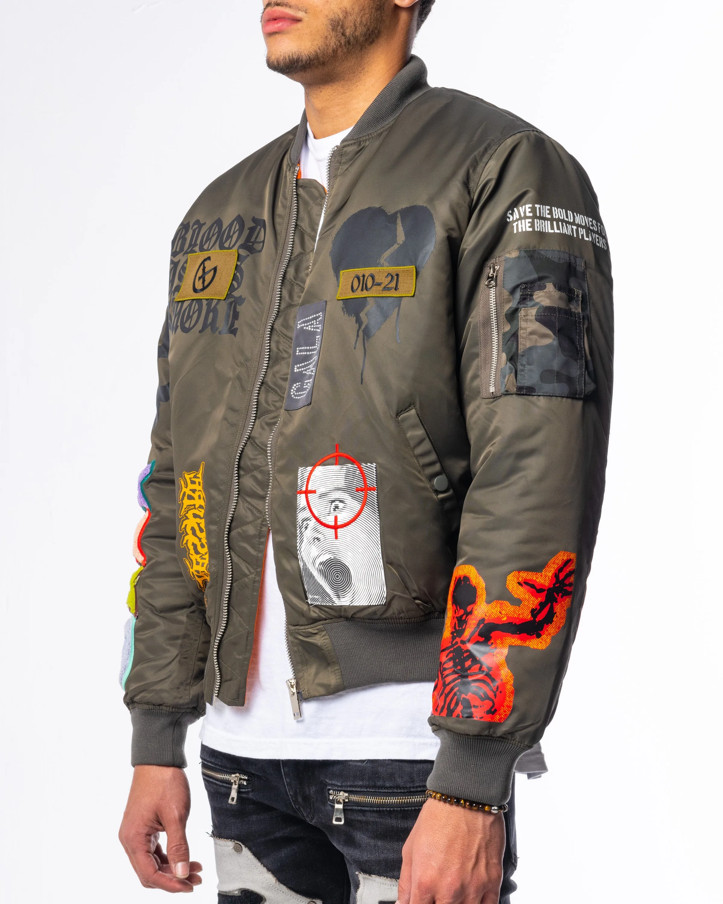 DOOMSDAY BOMBER JACKET (STEEL/CHARCOAL)