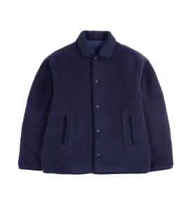 Doppiaa Aamarone Wool Mix Fleece Jacket: Navy