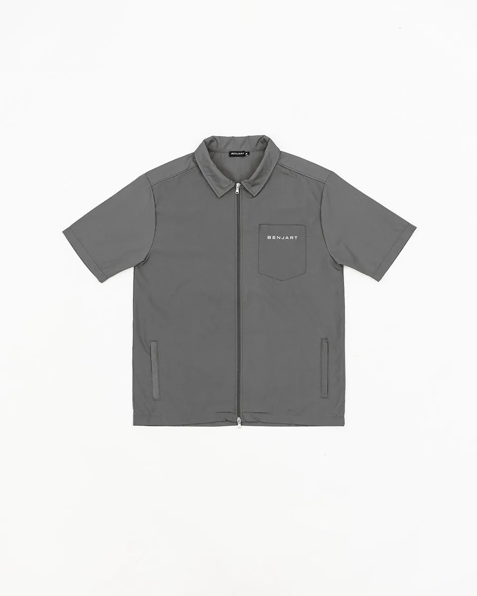 Double Zip Shirt - Storm Grey