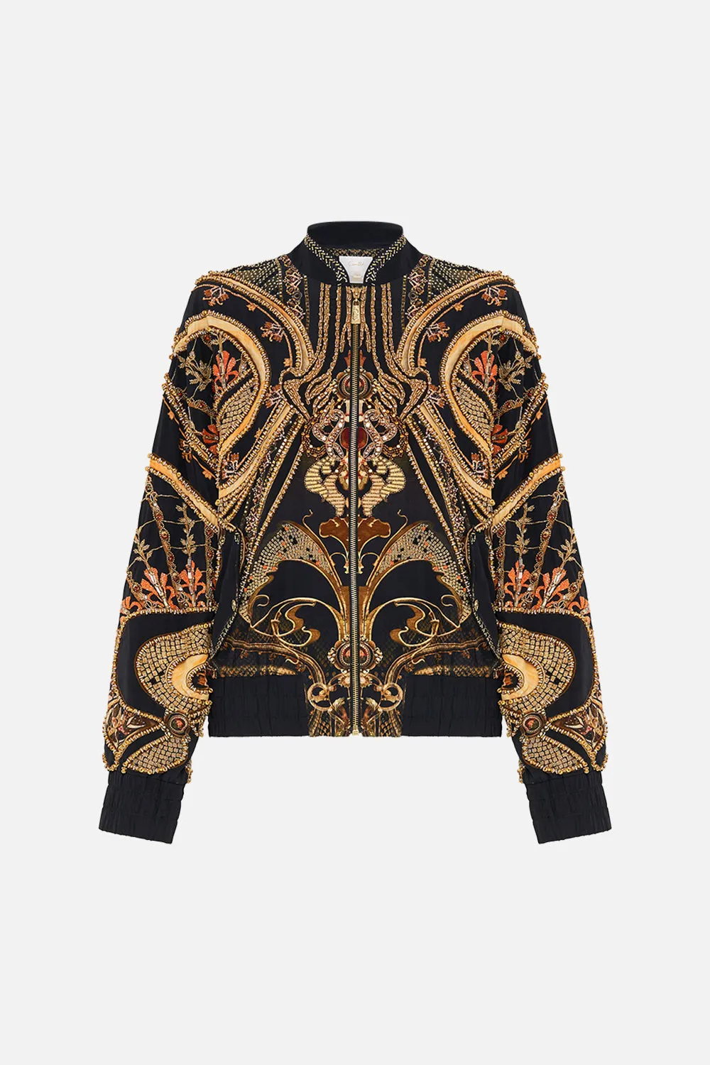 EMBELLISHED BOMBER JACKET NOUVEAU NOIR