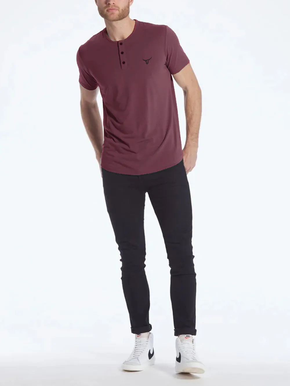 Fadano - Henley H/S - Plum