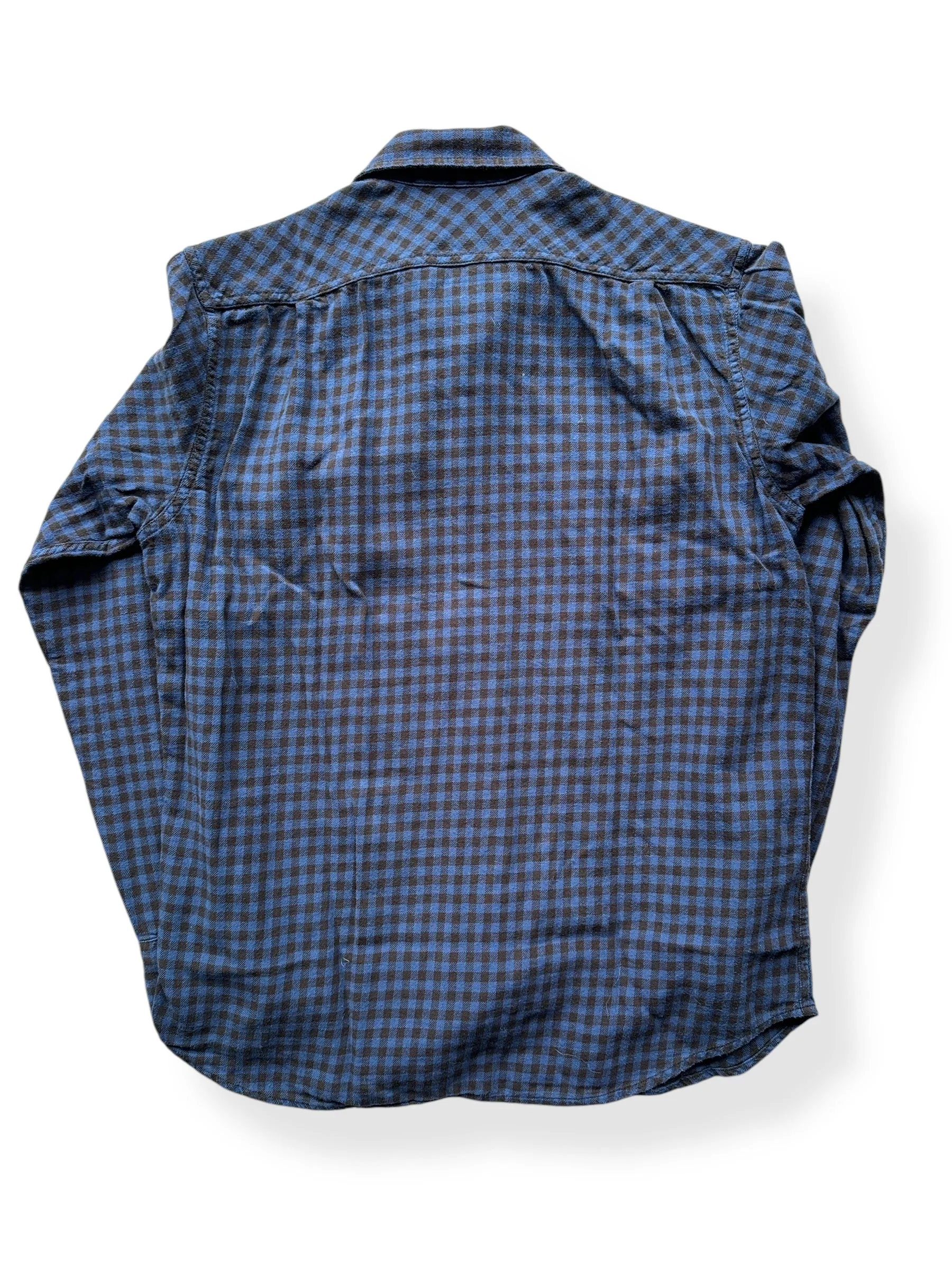 Filson Blue Black Cotton Flannel Shirt SZ S