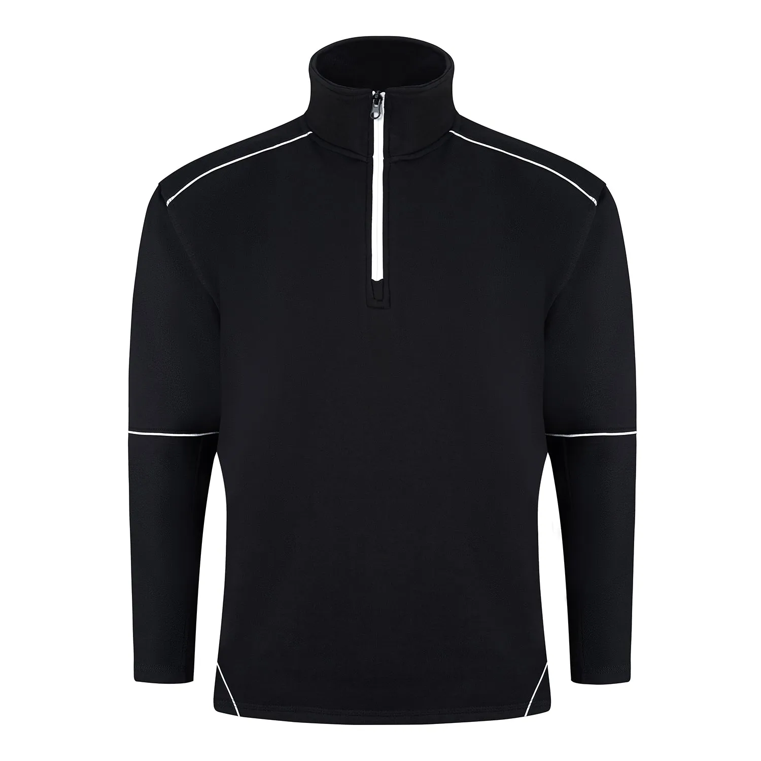 Fireback Quarter Zip Sweatshirt | Black - Black