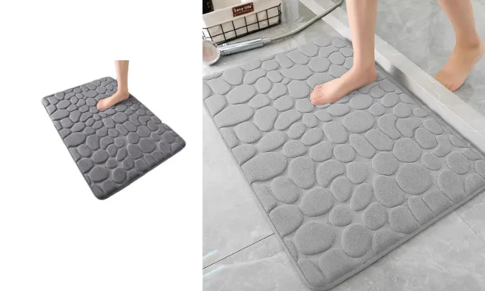 Flannel Absorbent Non-Slip Bathroom Mat