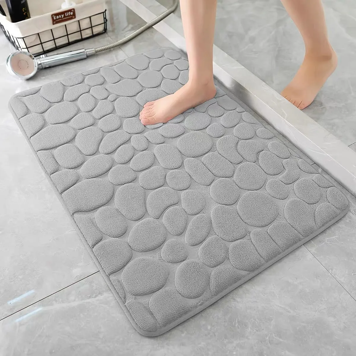 Flannel Absorbent Non-Slip Bathroom Mat