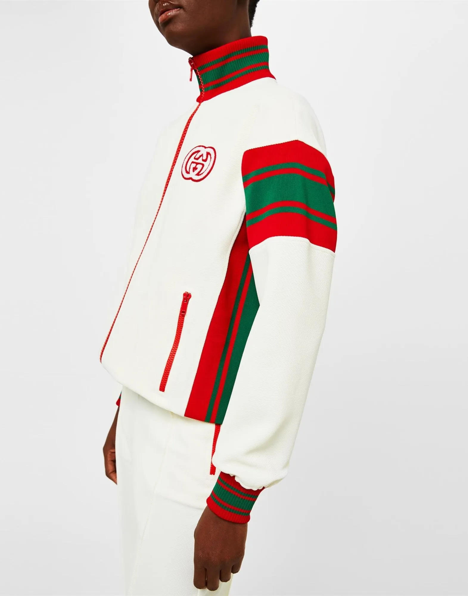 GG LOGO ZIP-UP TRACK JACKET