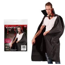 Halloween Adult Vampire Vinyl Cape 114cm