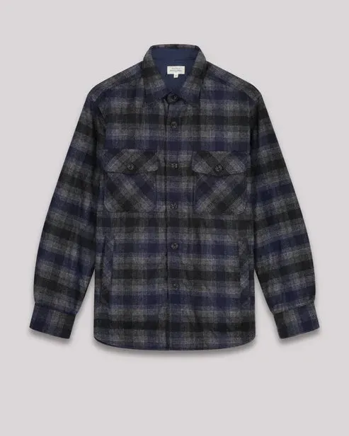 Hartford Peter Navy Plaid Flannel