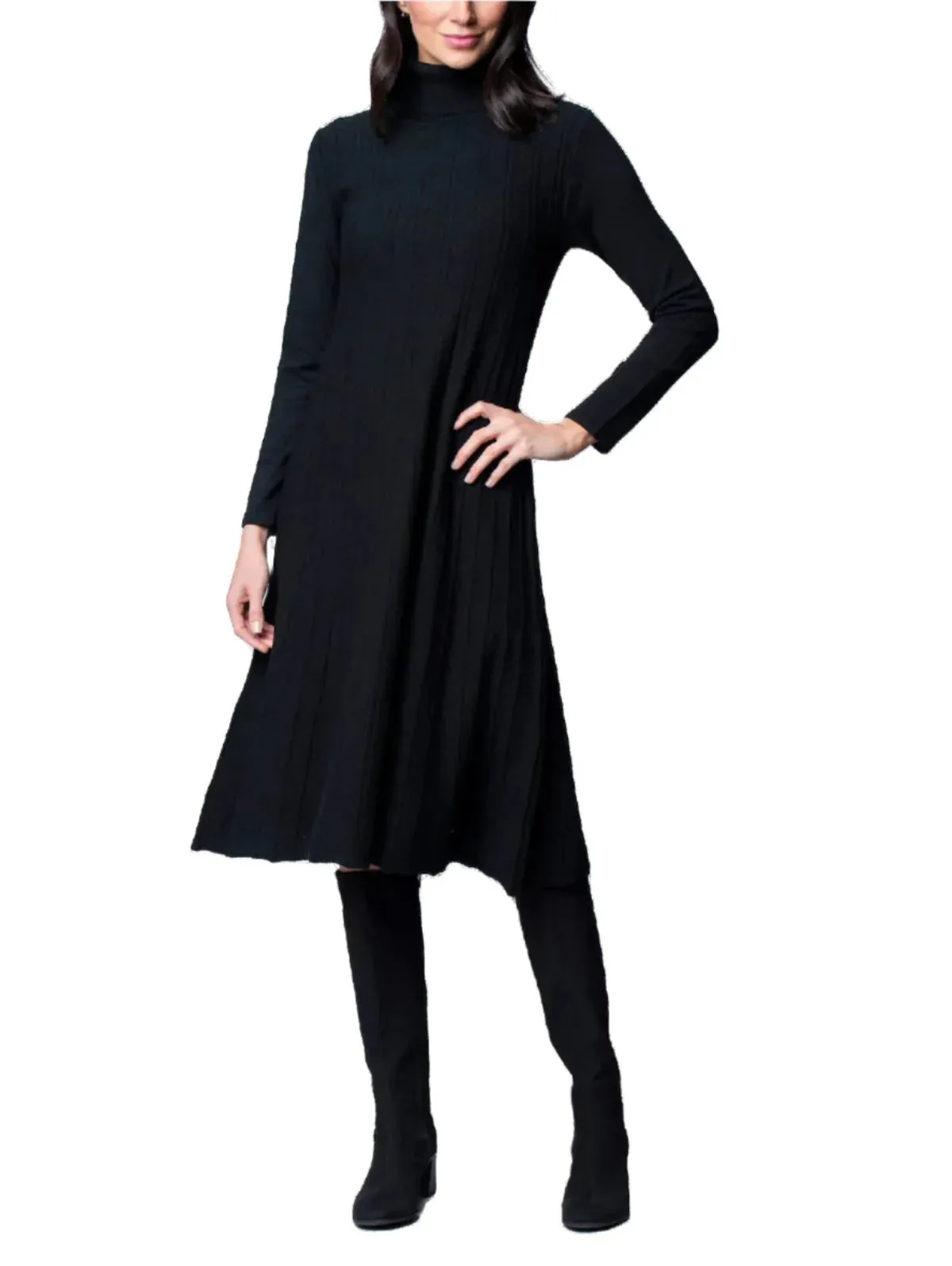 Haylee Midi Turtleneck Sweater Dress