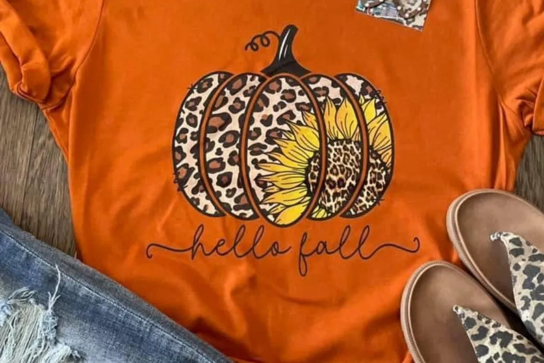 Hello Fall Sunflower- Women's Tee