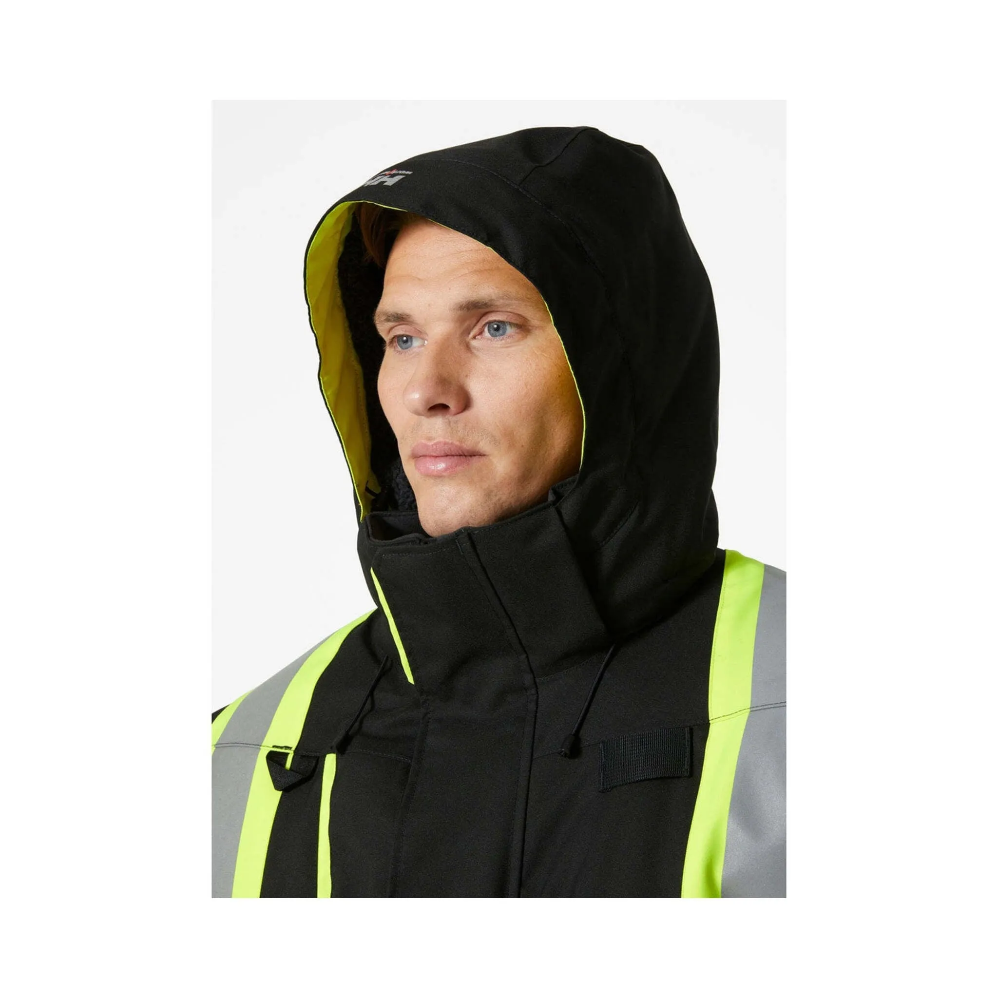 Helly Hansen Men's Hi Vis Polar Work Parka 71316 Alna - CSA Helly Tech, Waterproof, Breathable, Reflective, Insulated, Durable, Winter Protection | Sizes S-5XL