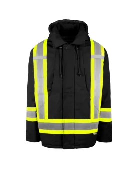 Hi-Vis Lined Canvas Parka by TERRA Workwear - Style 116568