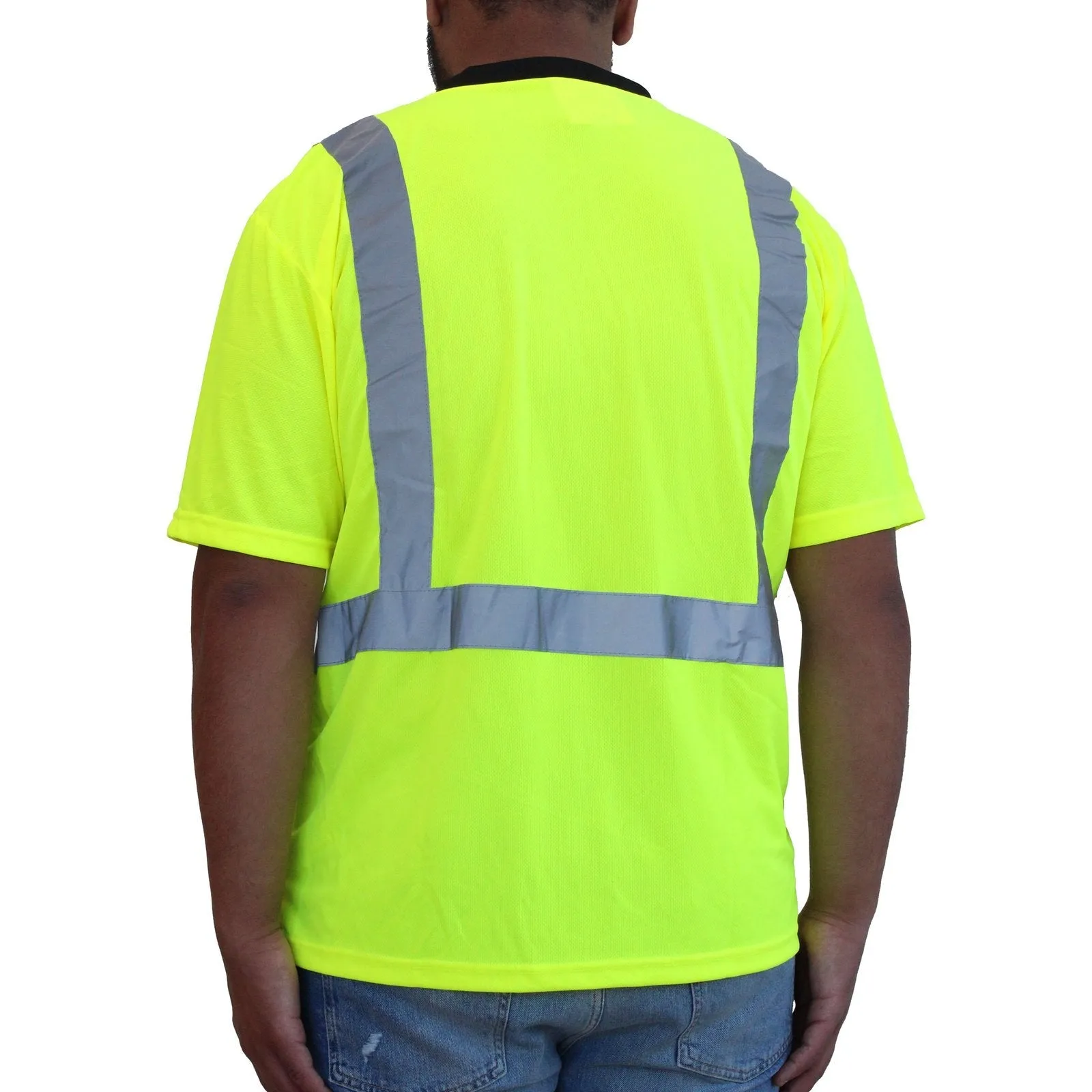 Hi-Viz Green Class 2 Short Sleeve Mesh T-Shirt