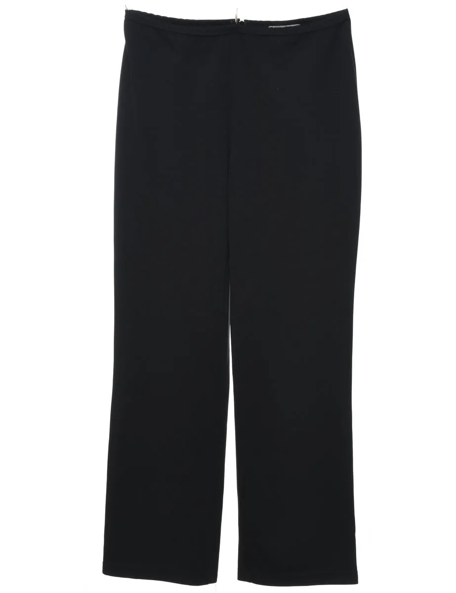 High Waist Black Trousers - W30 L30