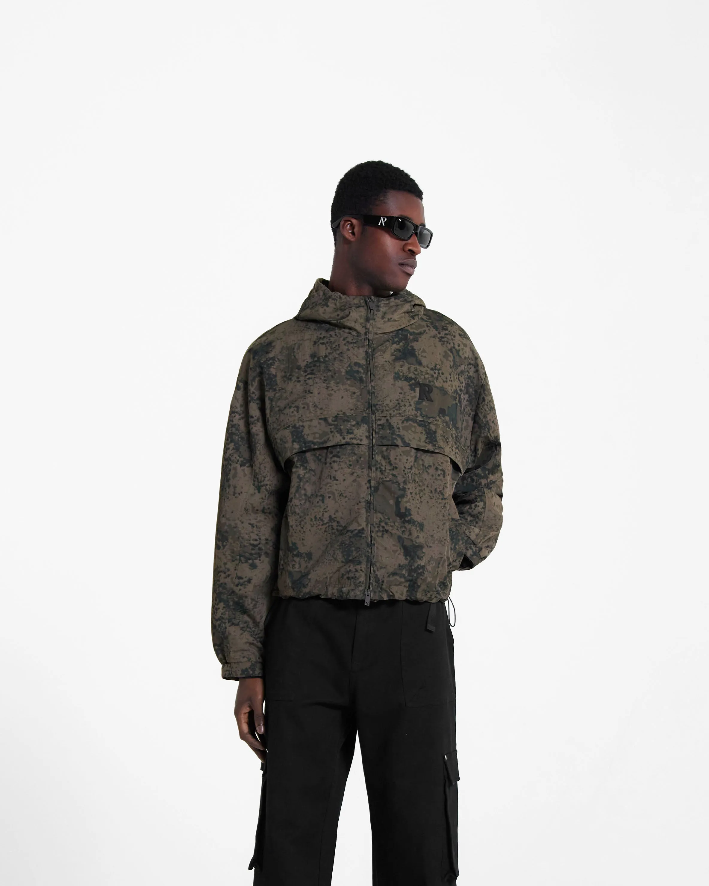 Hooded Track Jacket - Camo