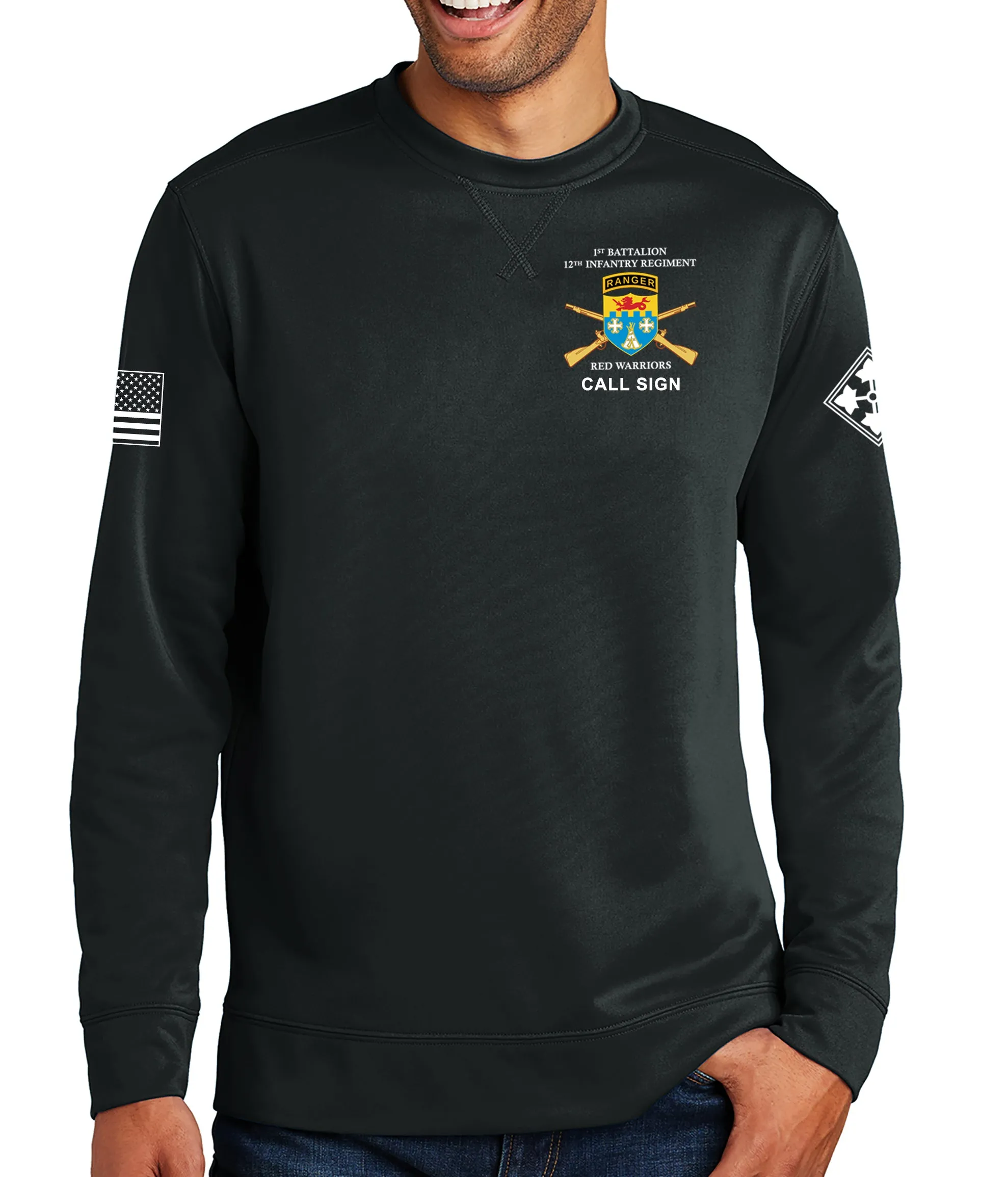 HQ Polyester Crewneck Unisex Sweatshirt. This shirt IS approved for PT.