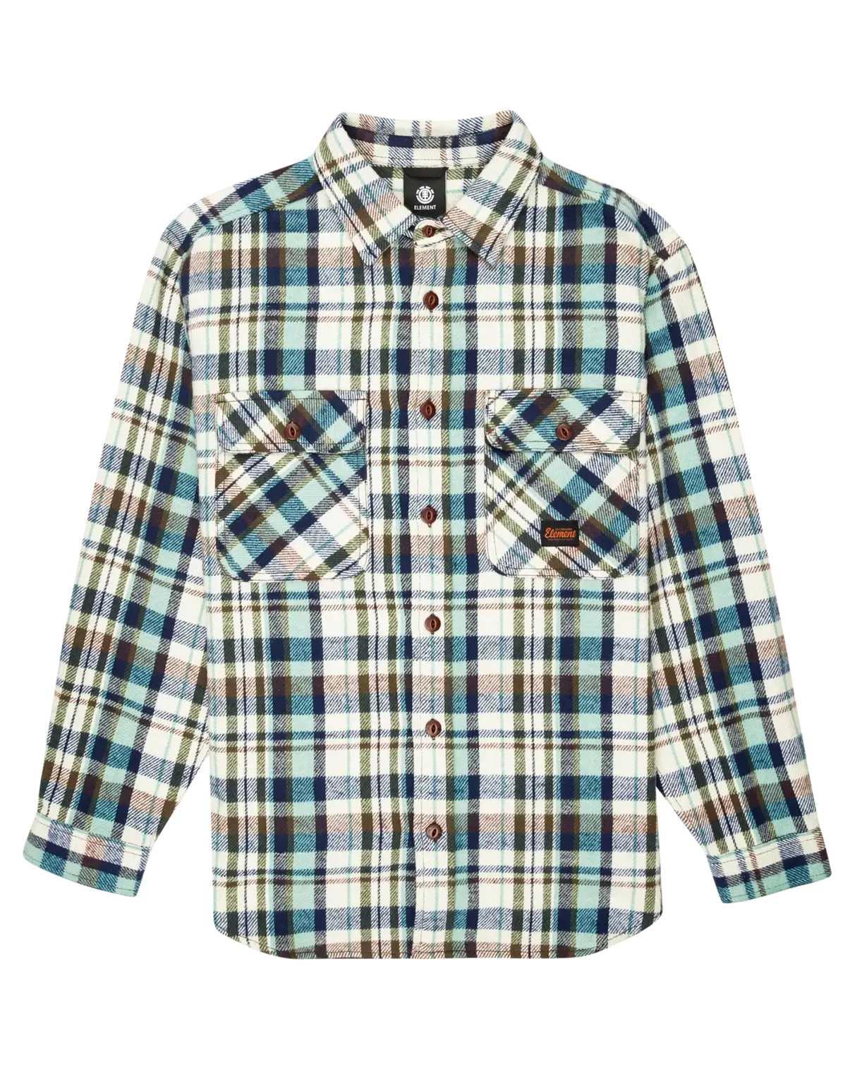 Hueco Classic Flannel Shirt in Chestnut & Mineral