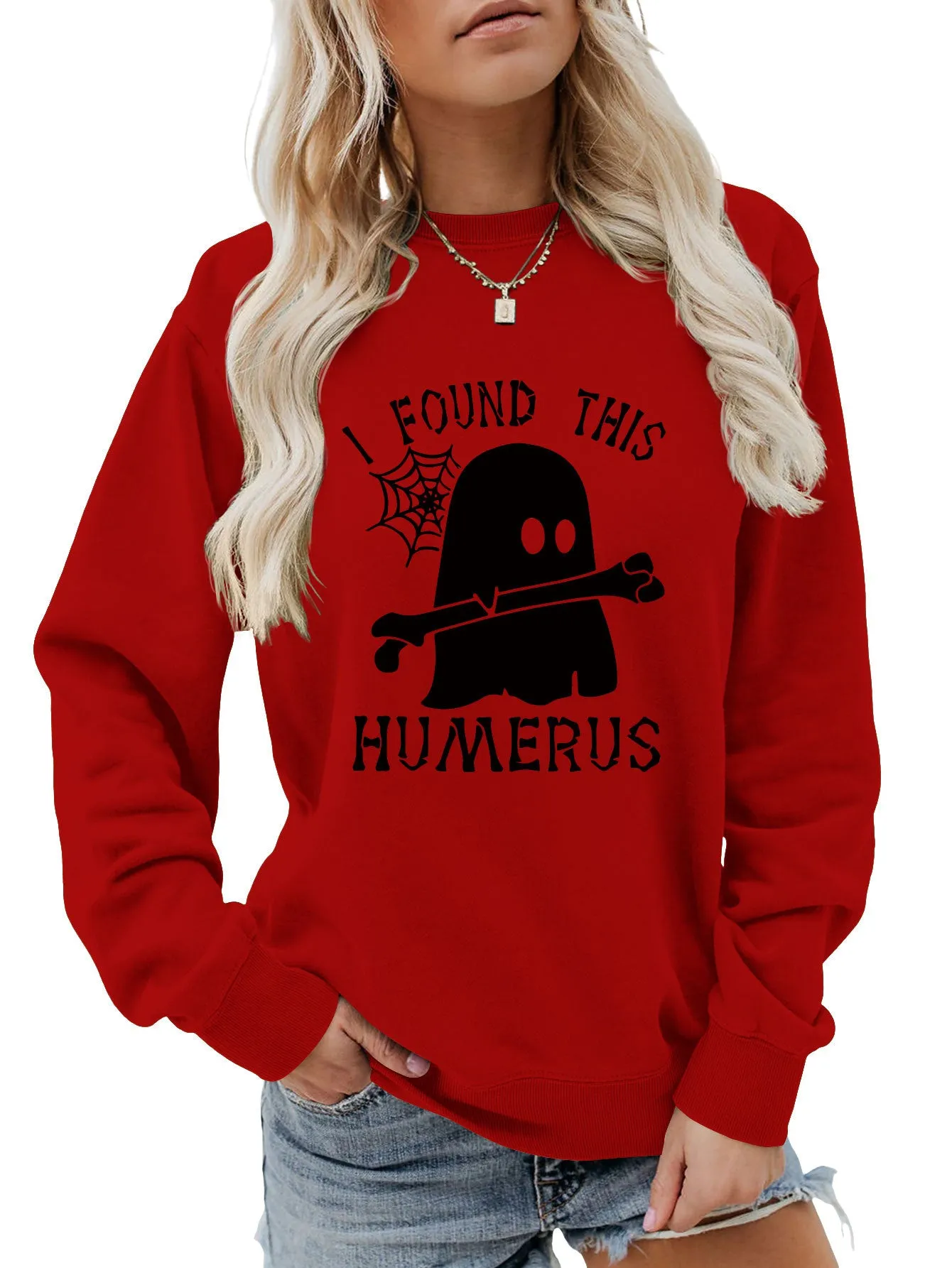 I FOUND THIS HUMERUS round neck loose sweatshirt