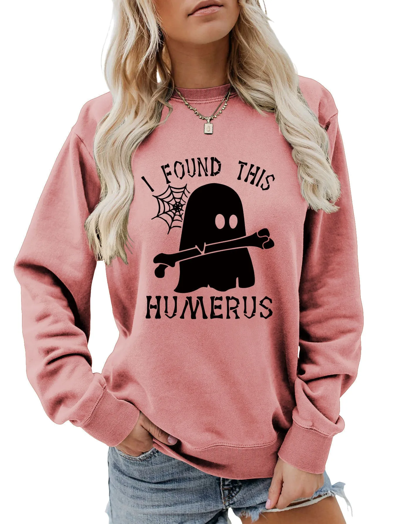 I FOUND THIS HUMERUS round neck loose sweatshirt