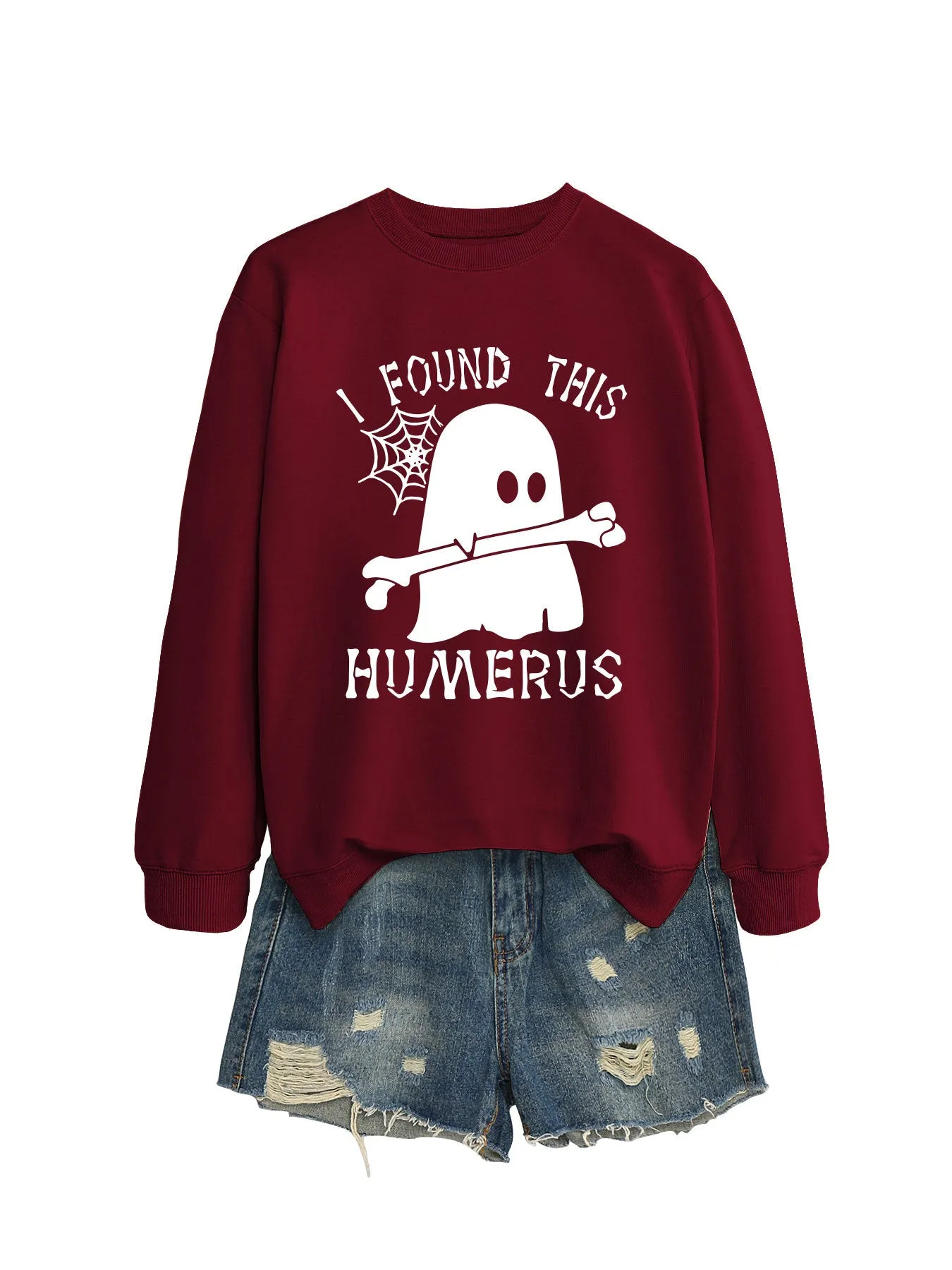 I FOUND THIS HUMERUS round neck loose sweatshirt