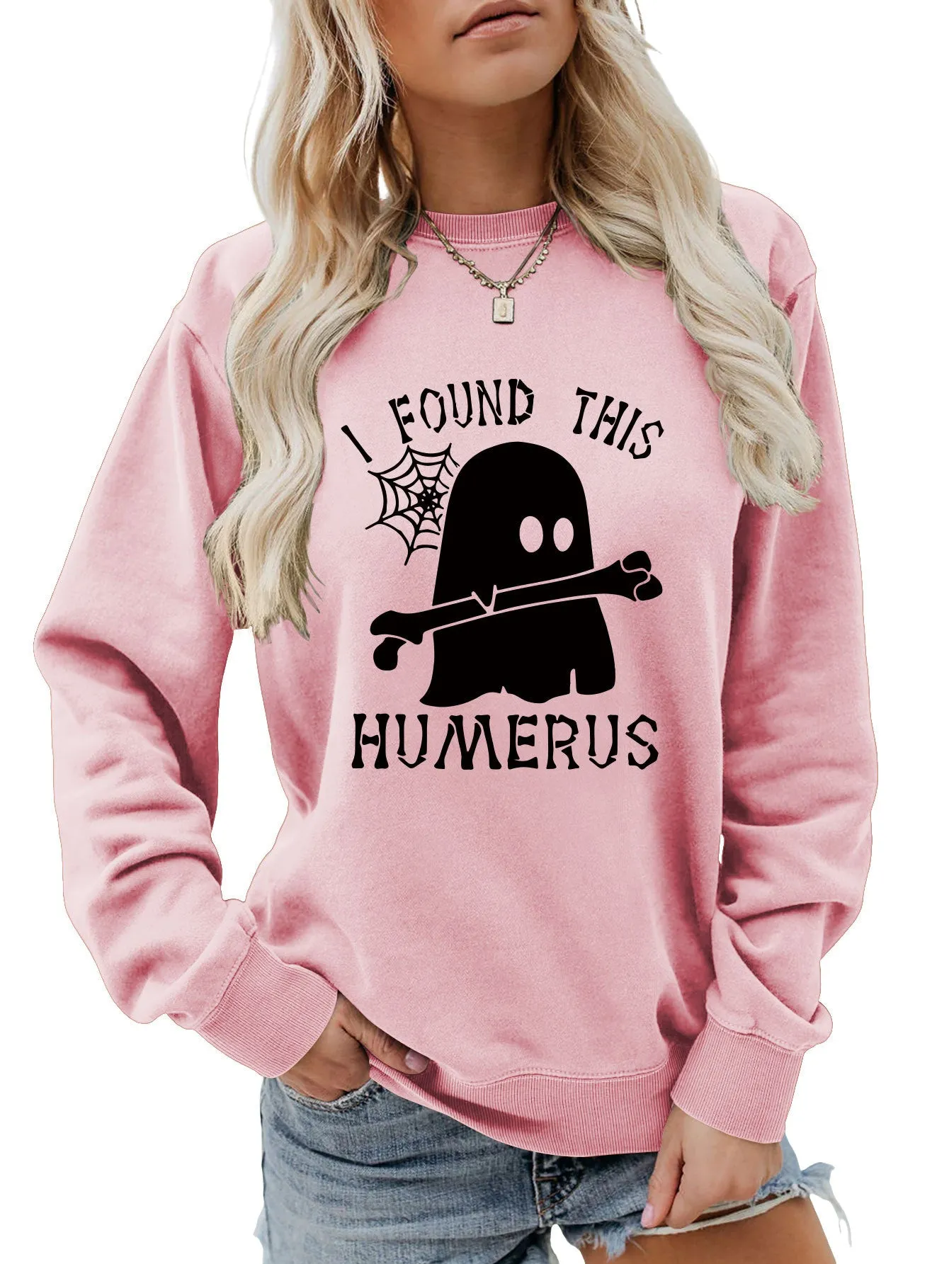 I FOUND THIS HUMERUS round neck loose sweatshirt