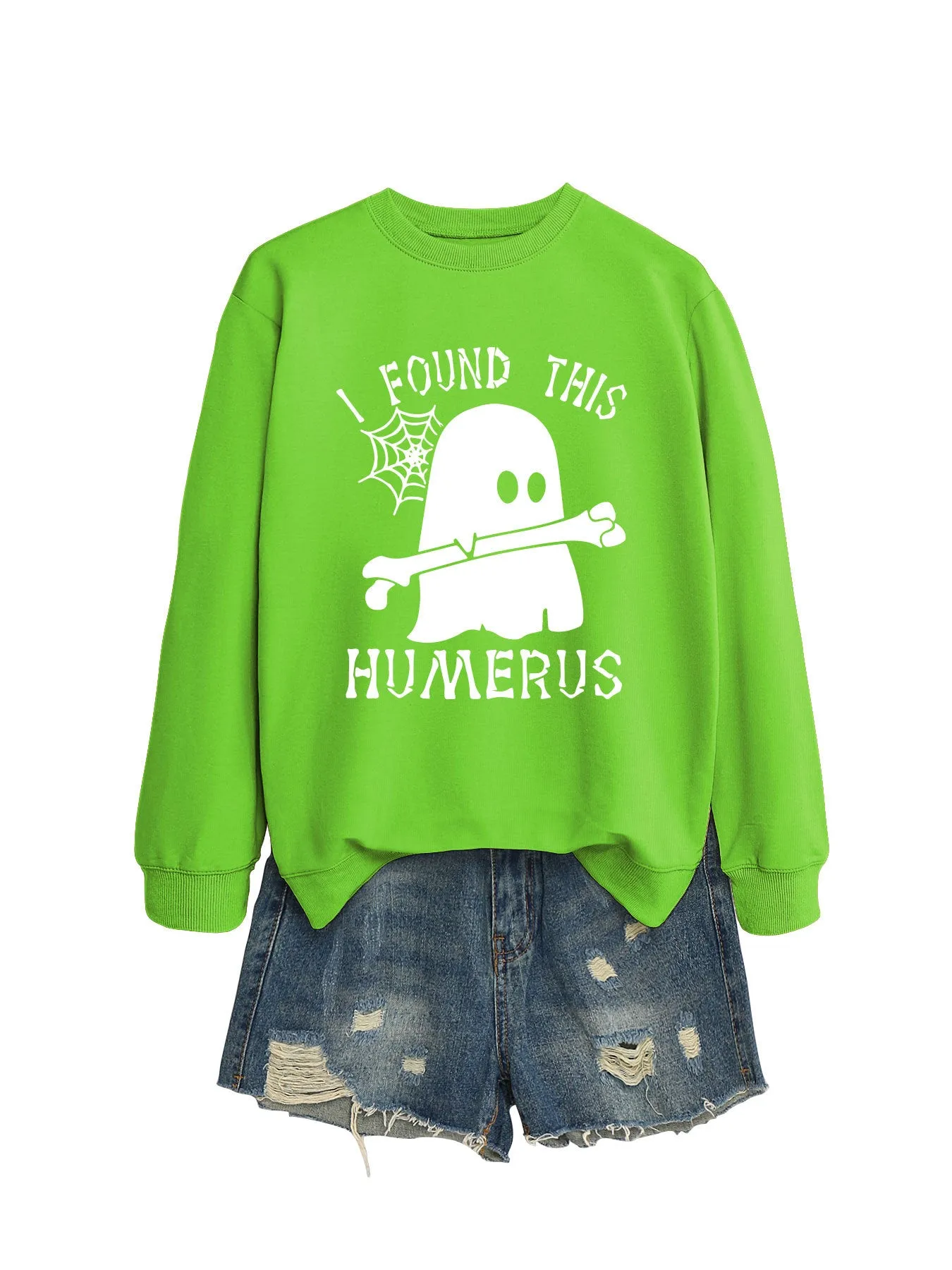 I FOUND THIS HUMERUS round neck loose sweatshirt