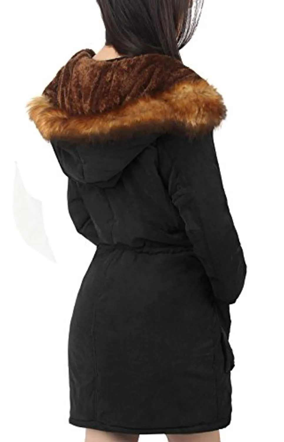 iLoveSIA Womens Hooded Warm Coats Parkas with Faux Fur Jackets