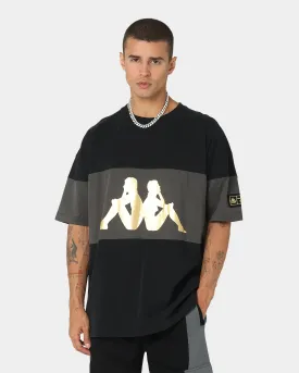 Kappa Authentic Frik T-Shirt Black/Gold