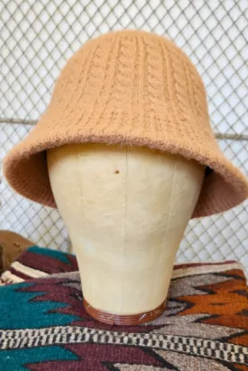 Khaki Knit Bucket Hat