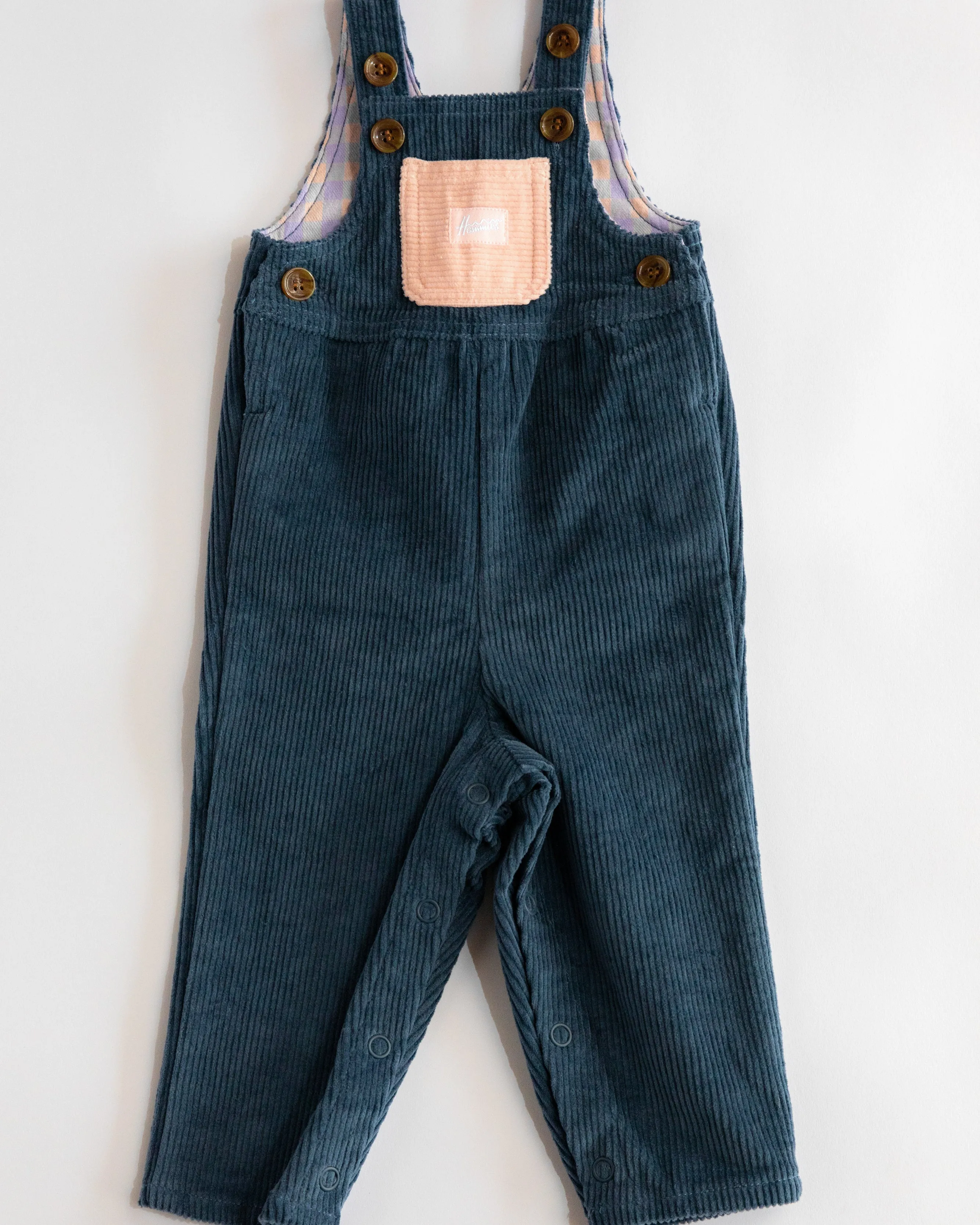 Kid's Overall (Navy/Powder Pink)