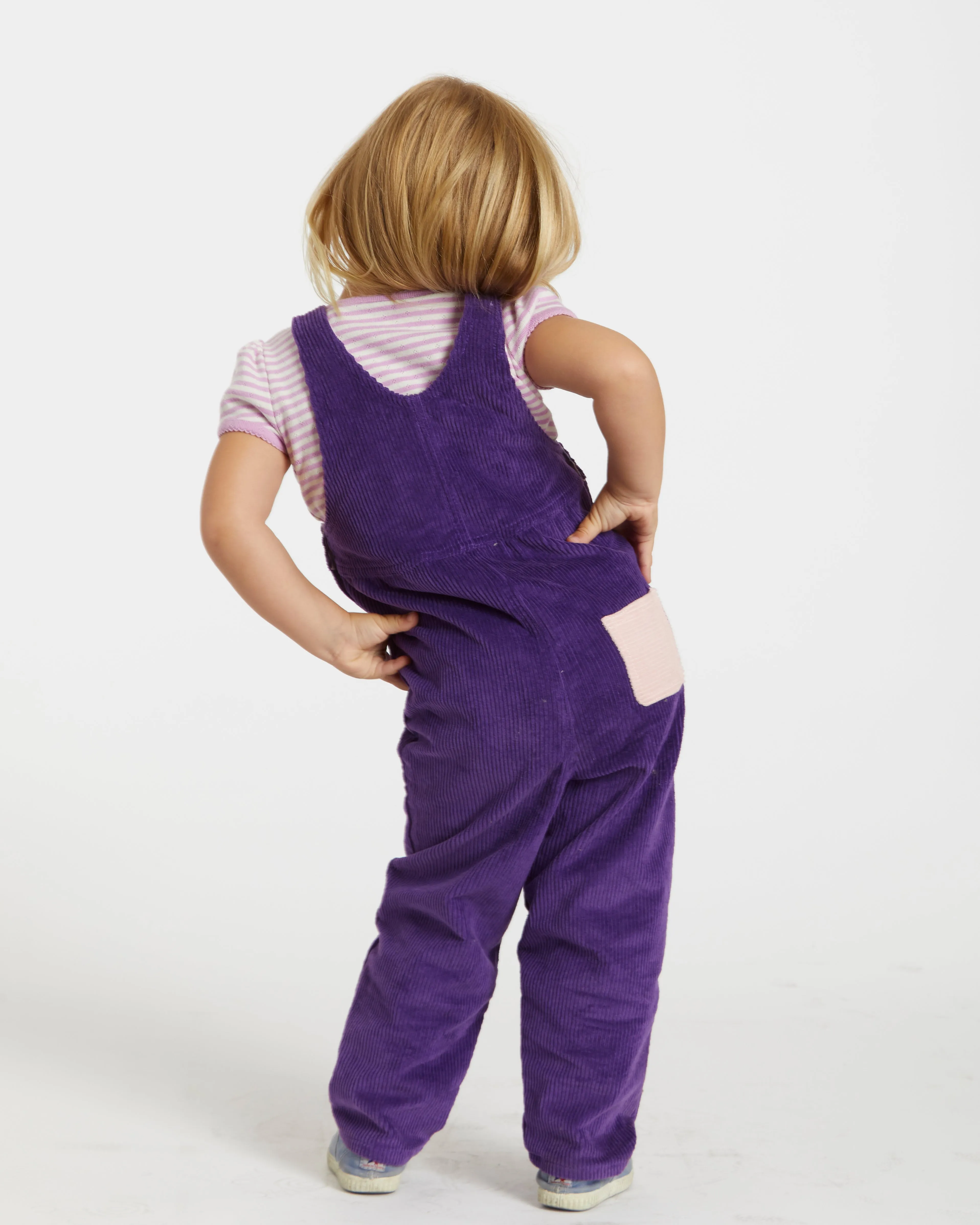 Kid's Overall (Plum/Powder Pink)