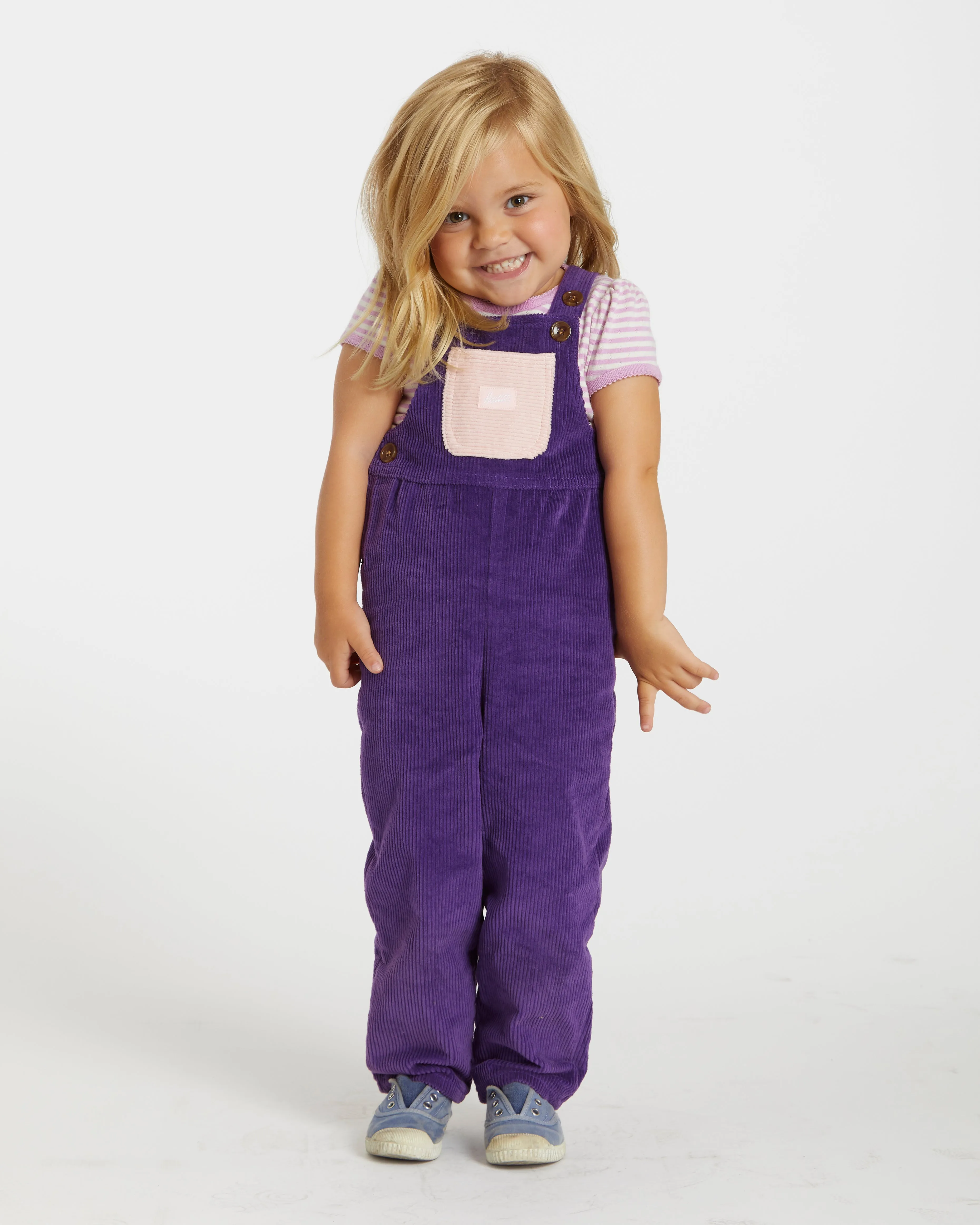 Kid's Overall (Plum/Powder Pink)