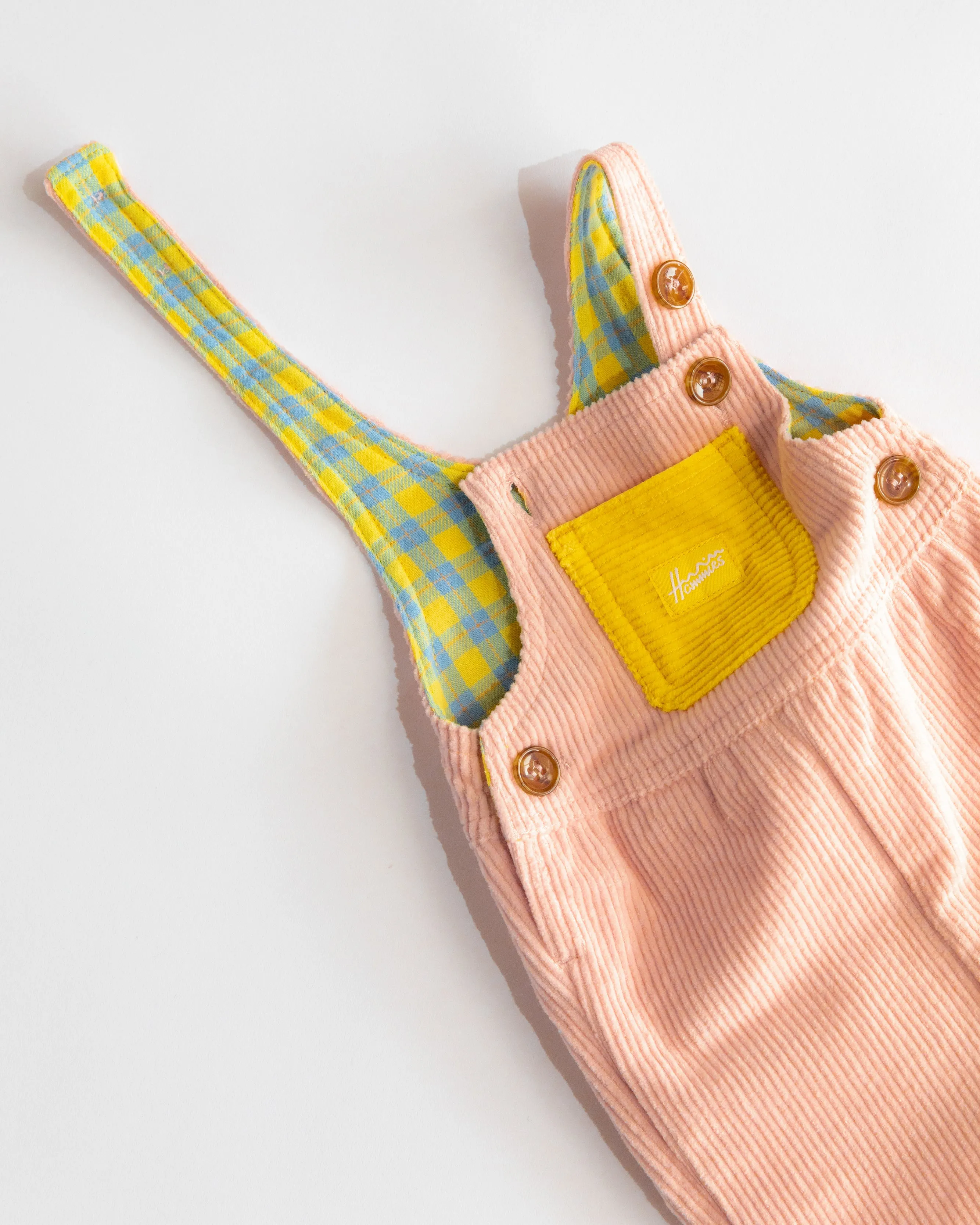 Kid's Overall (Powder Pink/Yellow)