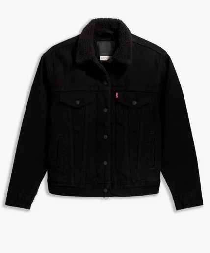 Levi's Sherpa Denim Jacket (Black)