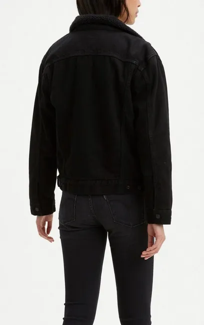 Levi's Sherpa Denim Jacket (Black)