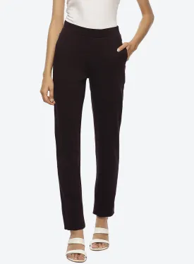 Liah Purple Straight Fit Trousers for Women