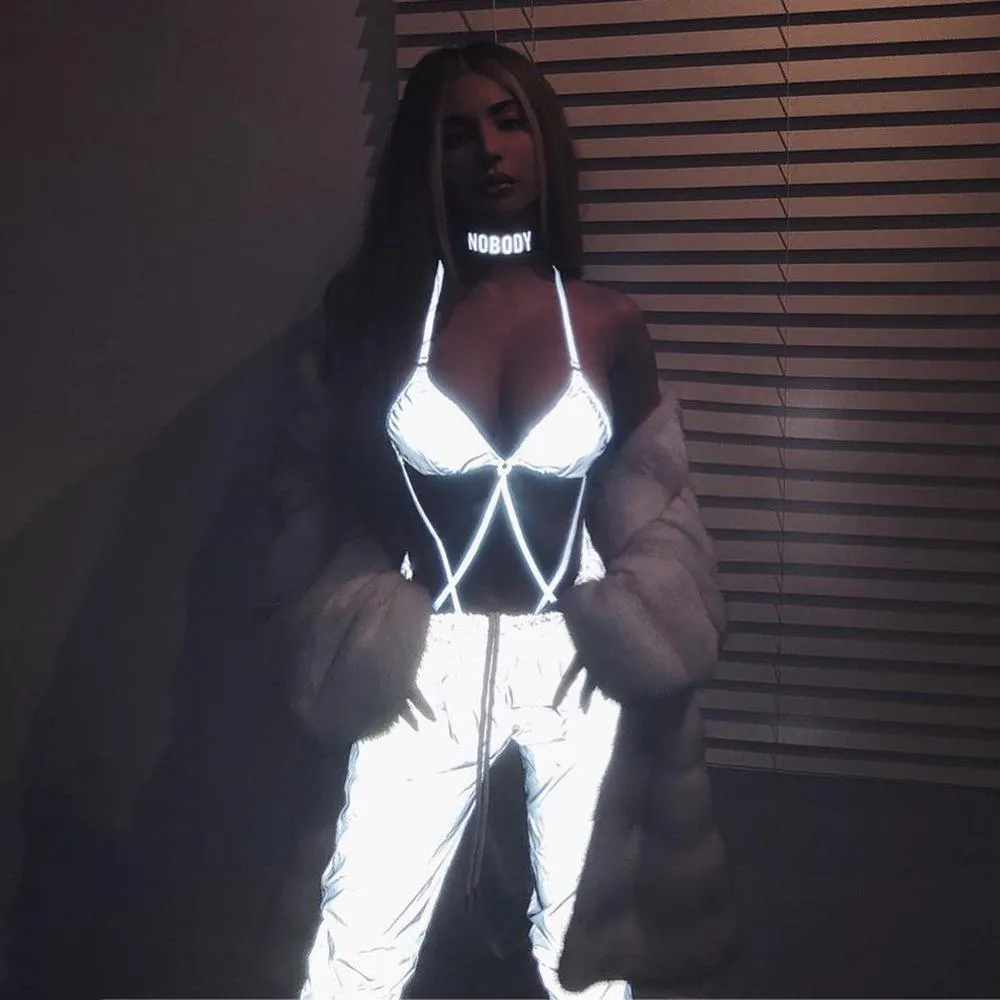 Light Reflective Rave Bodysuit