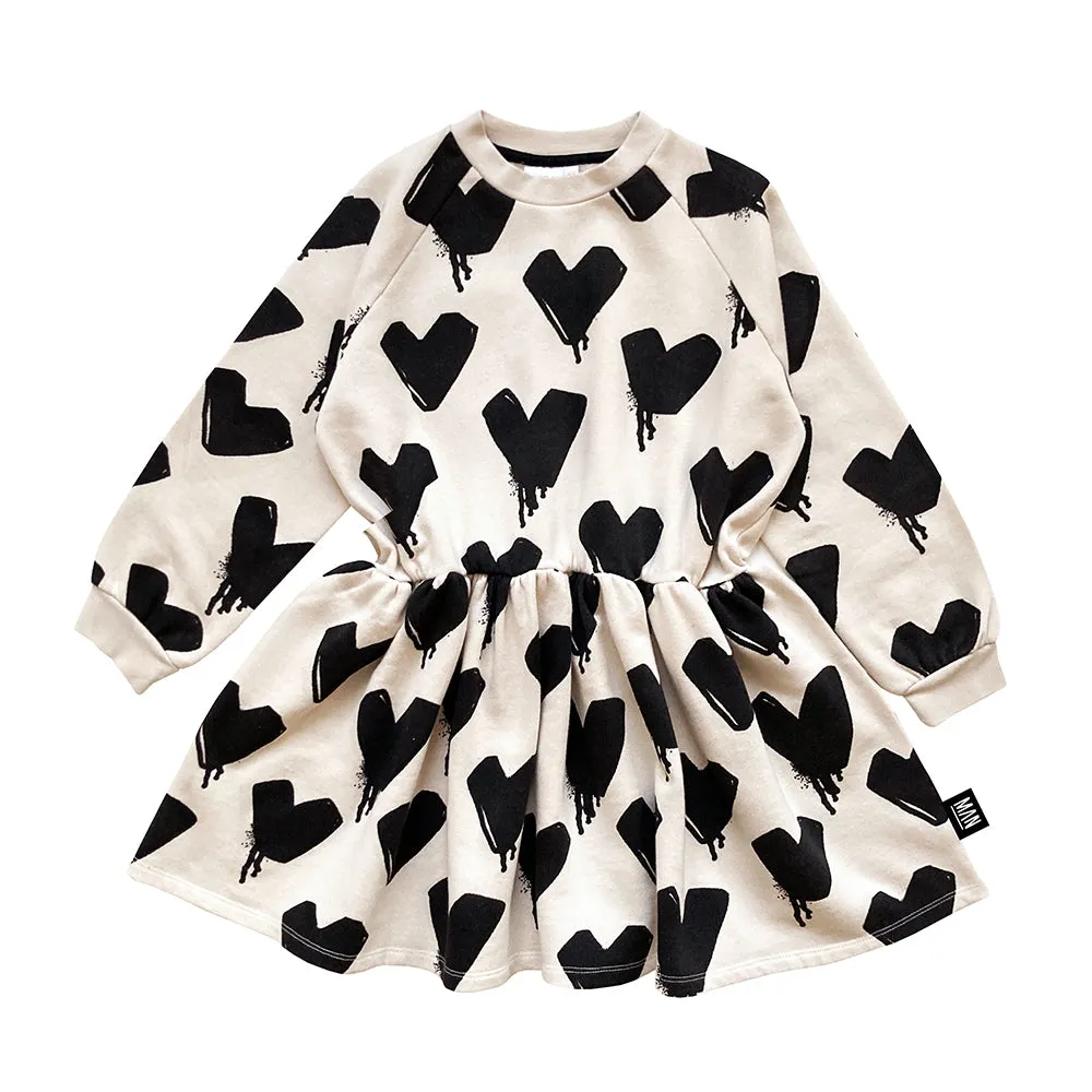 LMH Melting Heart Sweater Dress - Fog