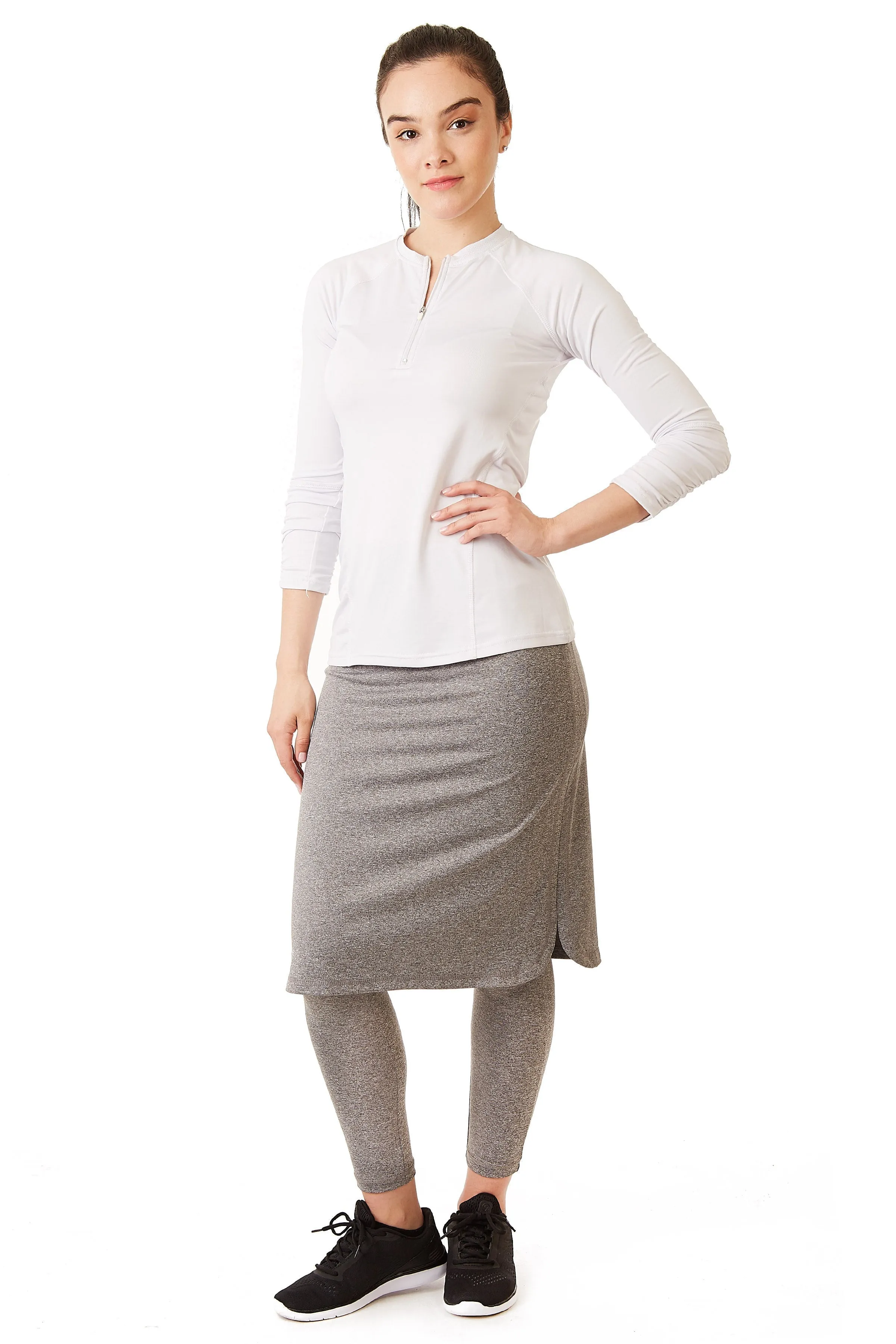 Long ShirtTail Snoga - Heather Grey