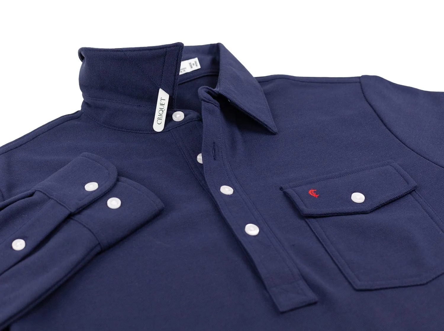 Long Sleeve Players Shirt- Peacoat