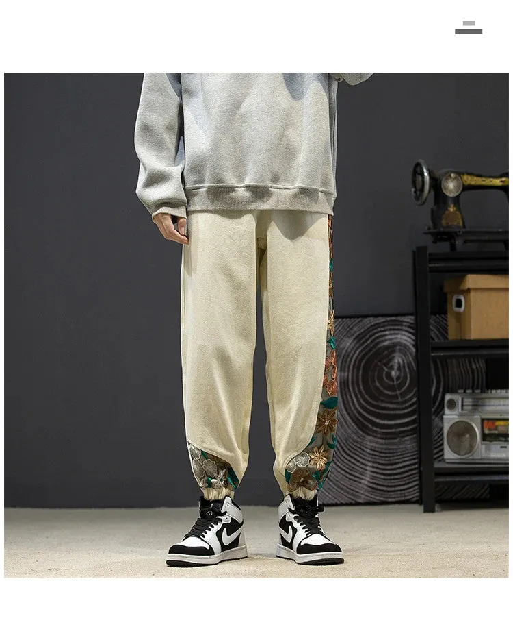 Loose fit harajuku side graphic loose fit trousers