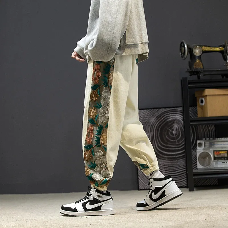 Loose fit harajuku side graphic loose fit trousers