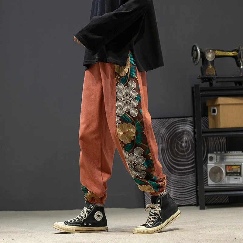 Loose fit harajuku side graphic loose fit trousers