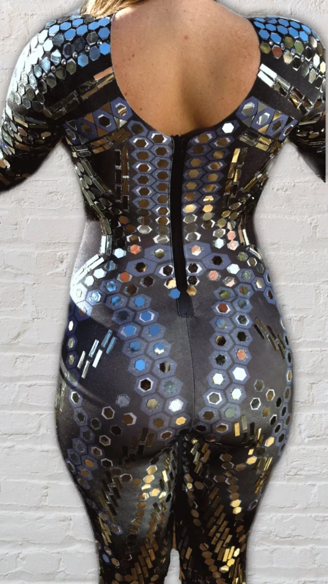 Luminous Sequin Bodysuit w3037