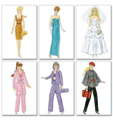 McCall's Pattern M6258 Fashion Clothes For 11" Doll