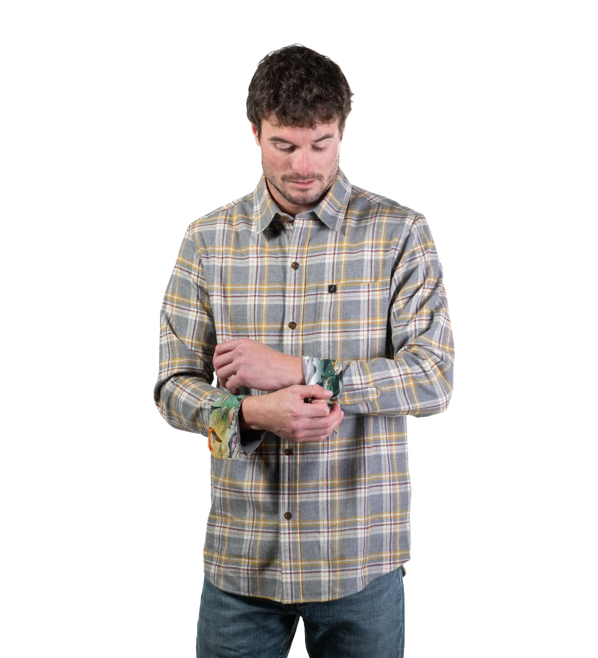 Men's Every Day Flannel Shirt- Gold Rush Grey