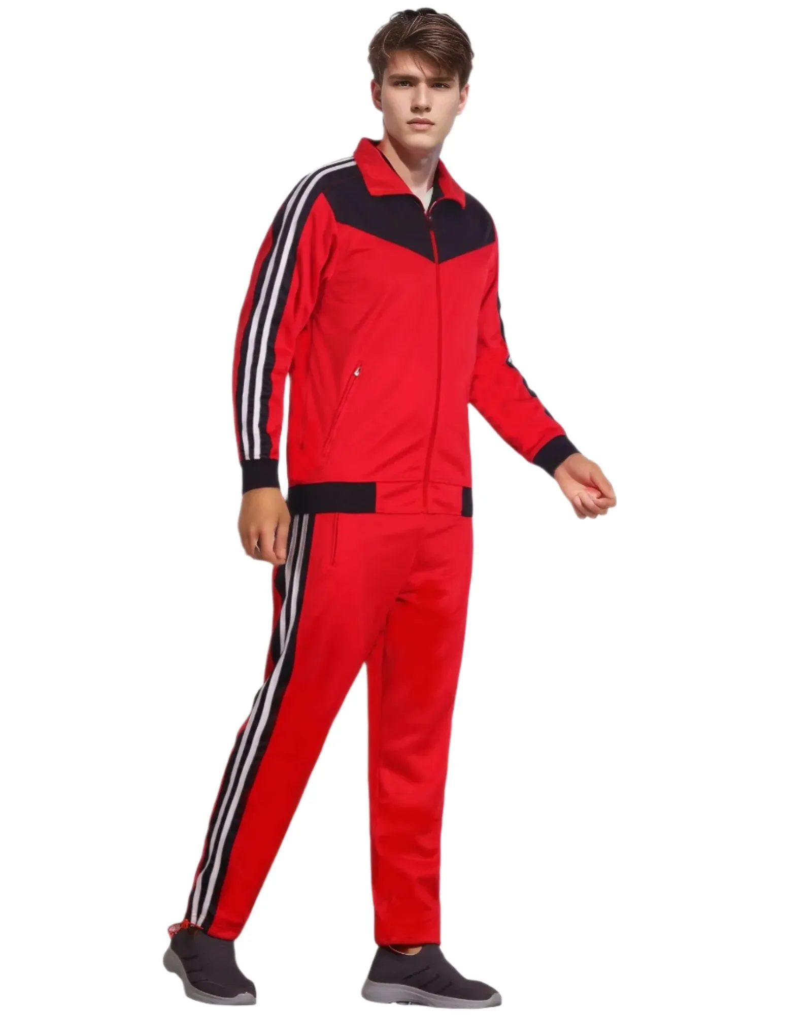 Men's Soft Athletic Tracksuit GYM Active Suit