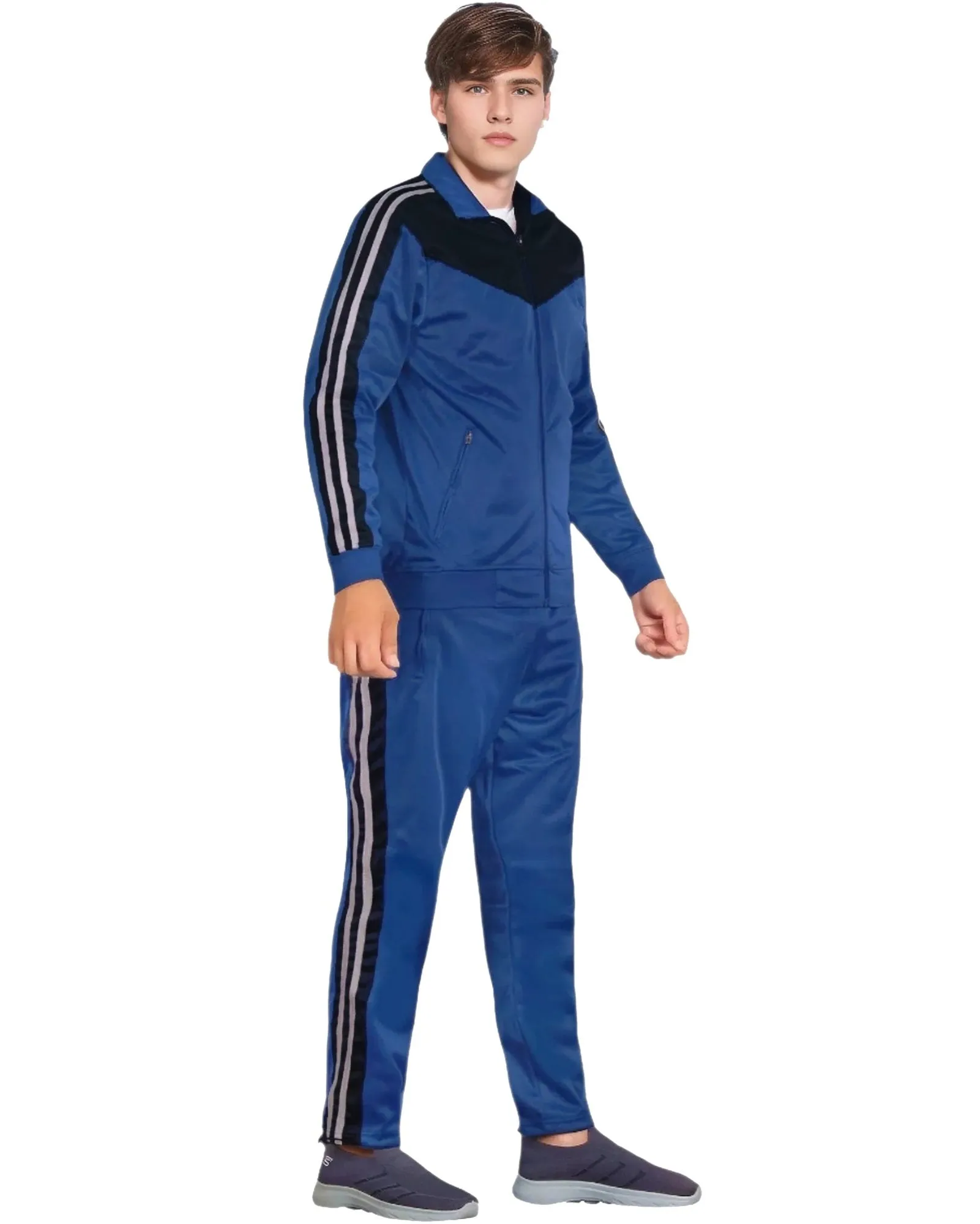 Men's Soft Athletic Tracksuit GYM Active Suit