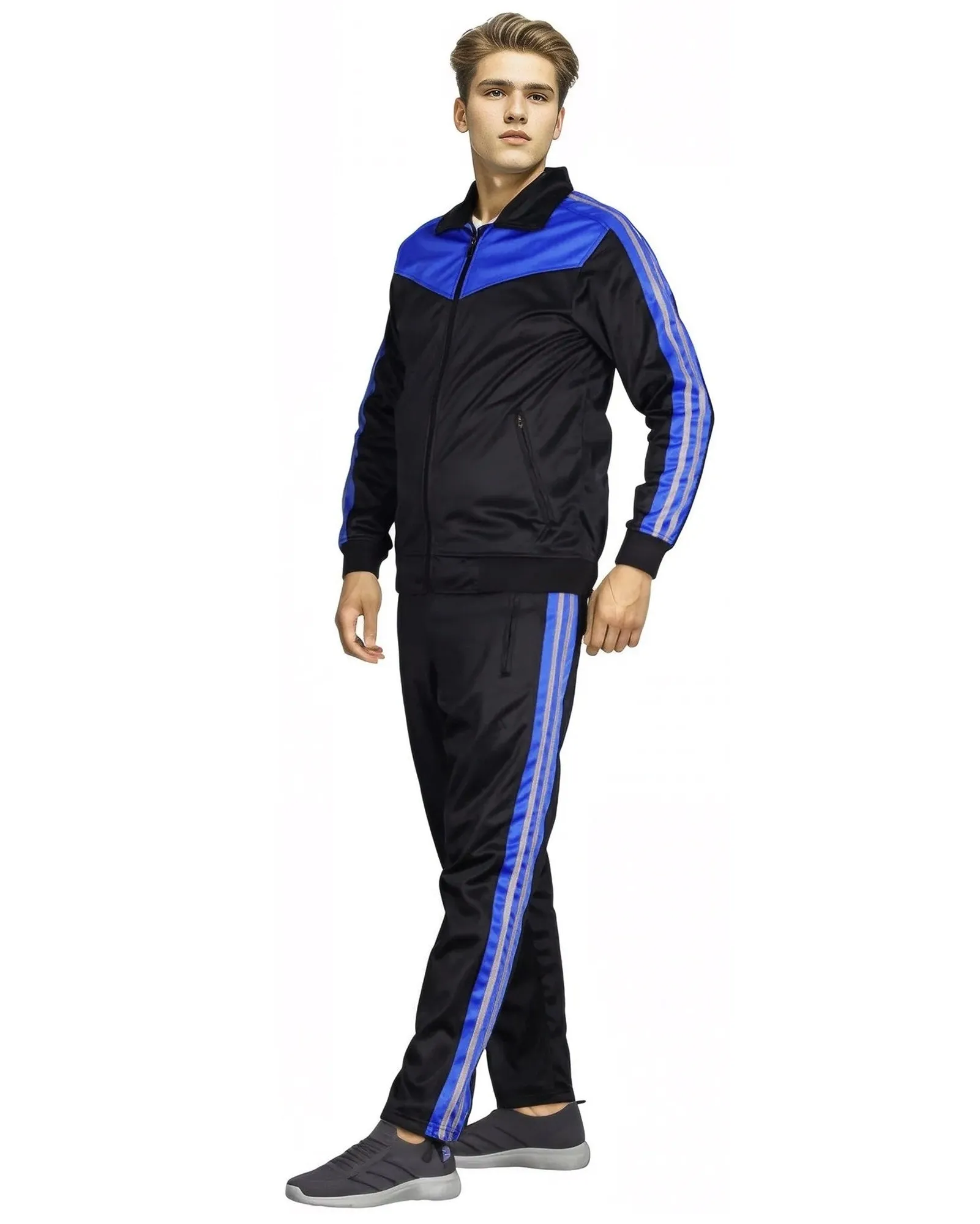 Men's Soft Athletic Tracksuit GYM Active Suit